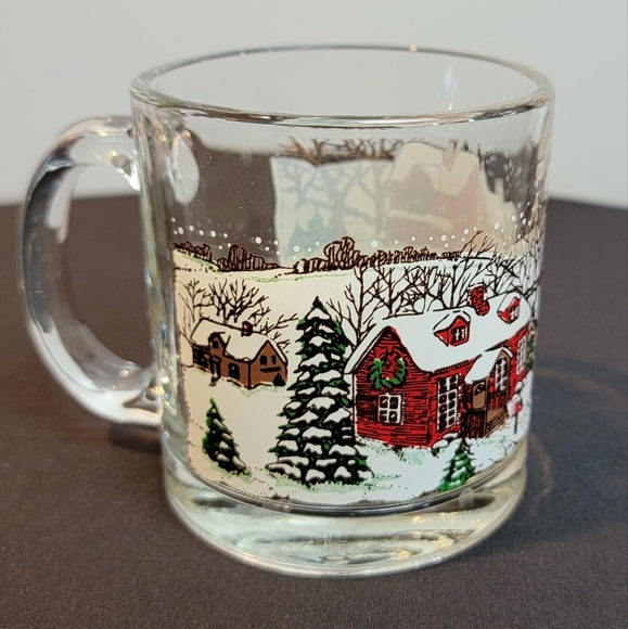 Winter Village mug cup by LIBBEY GLASS‎ COMPANY - Picture 5 of 12